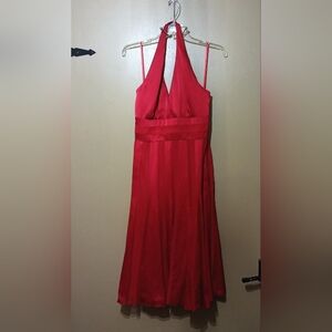 Calvin Klein Cranberry Halter Dress